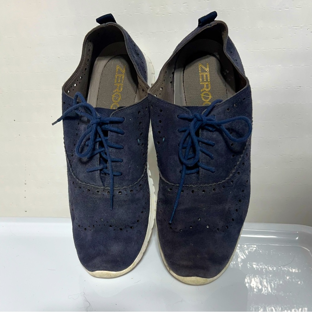 Cole Haan Women’s zerogrand 8.5 Oxford shoes navy blue